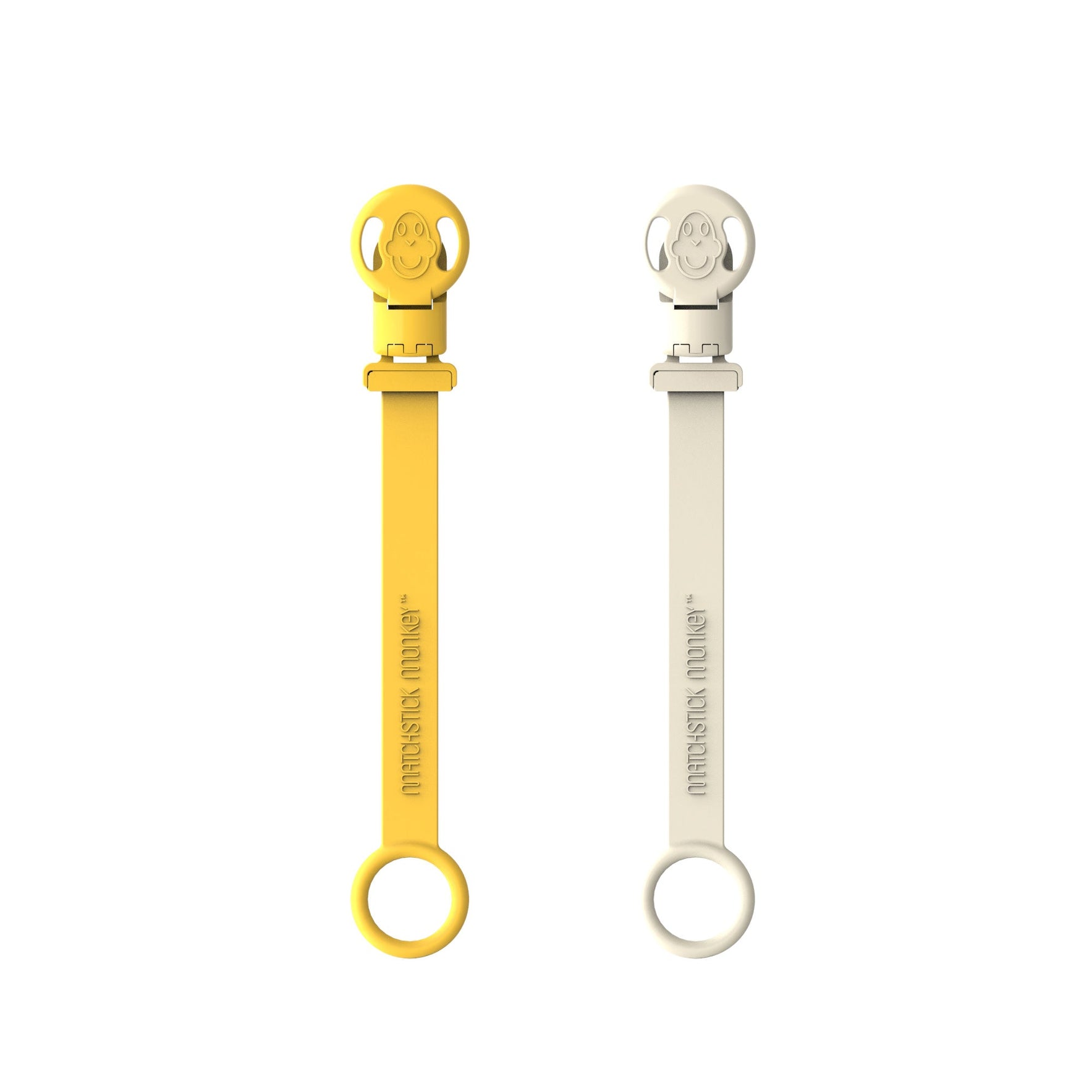 Matchstick Monkey - Double Soother Clip - Lion and Giraffe