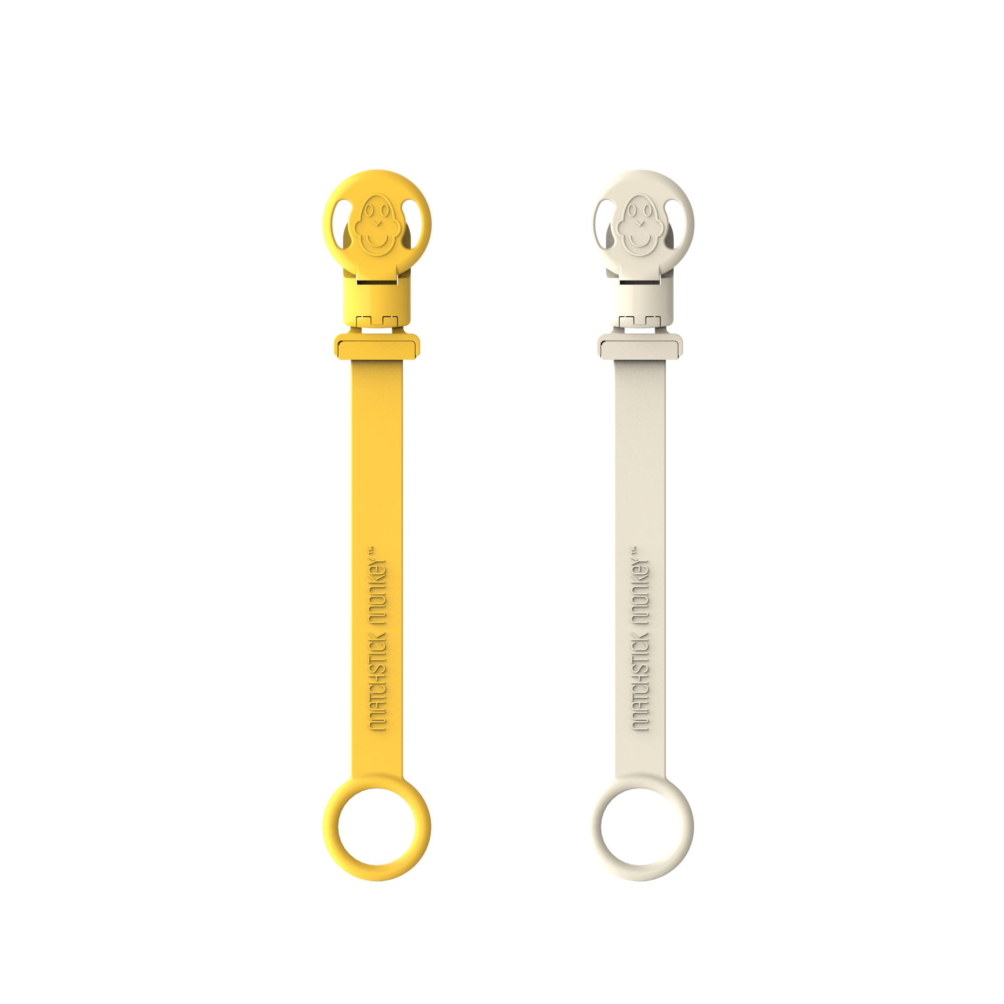 Matchstick Monkey - Double Soother Clip - Lion and Giraffe