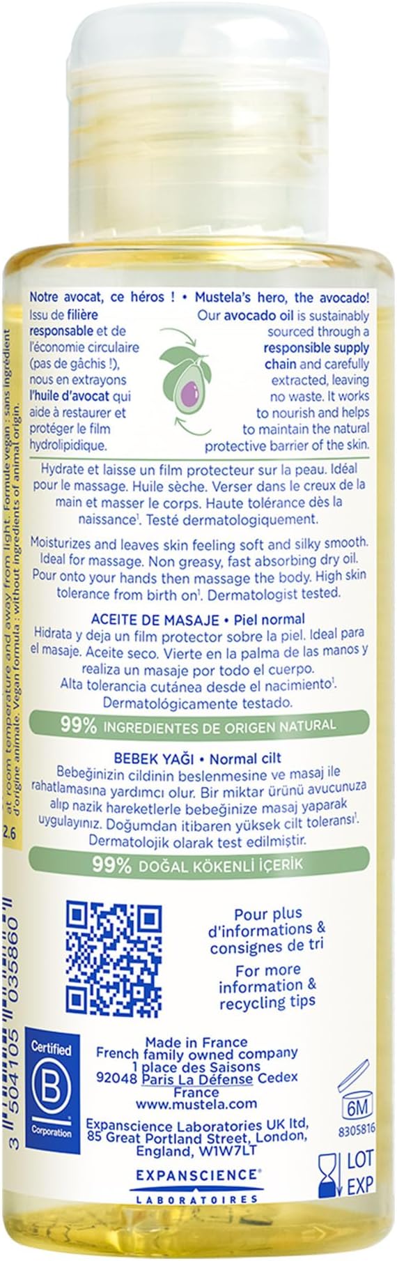 Mustela Baby Oil