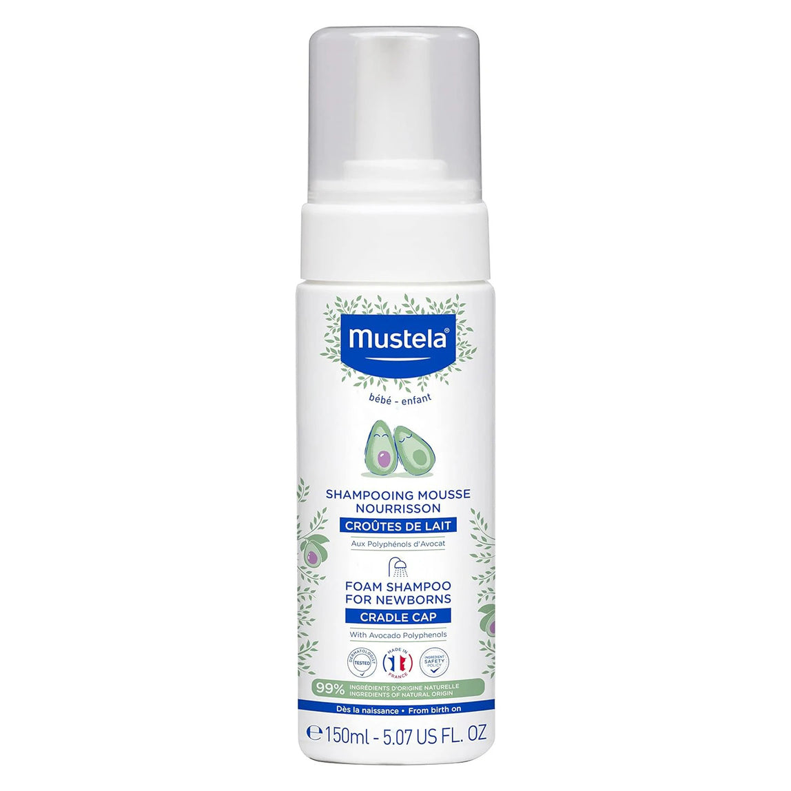 Mustela Foam Shampoo for Newborn 150ml - MamaApp Qatar