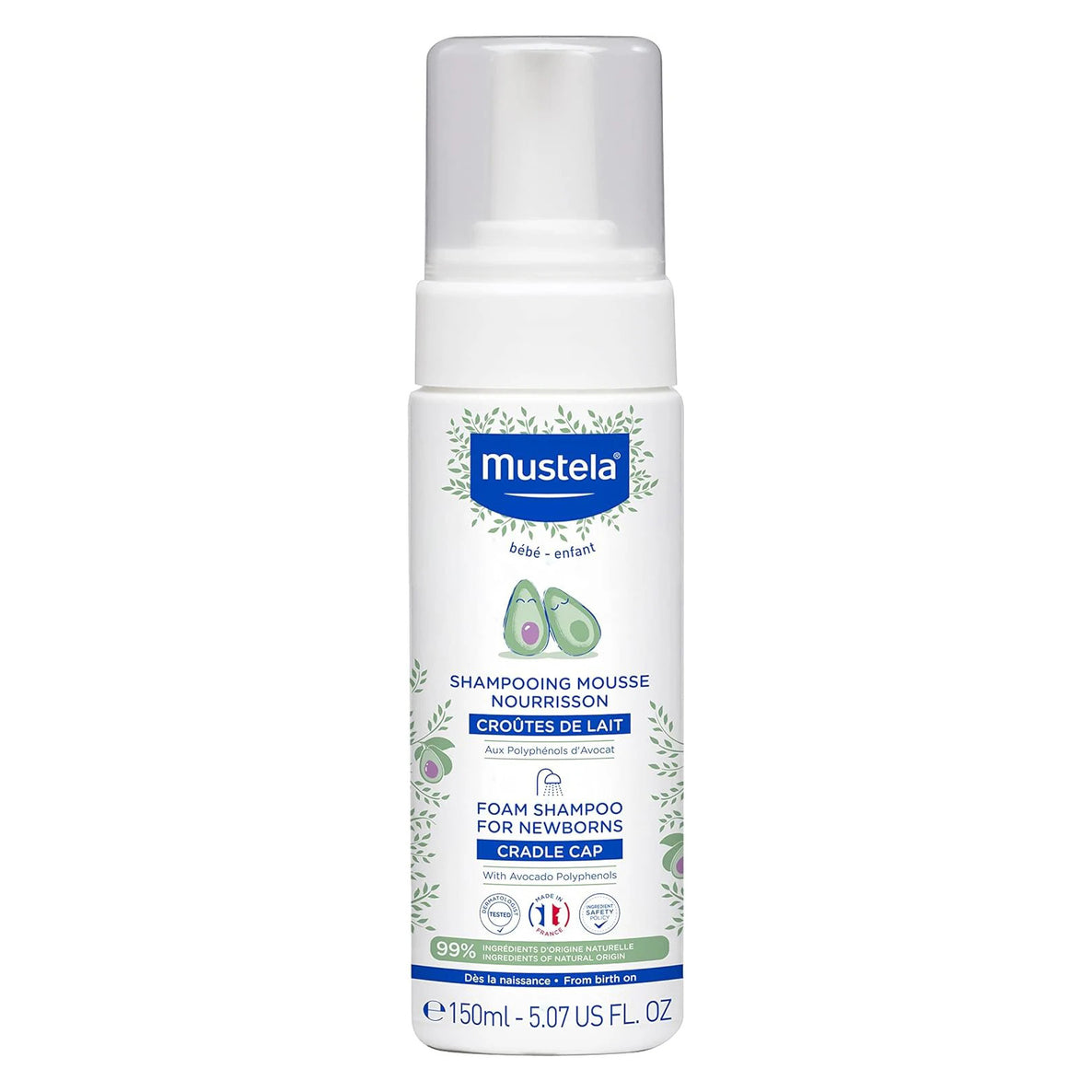 Mustela Foam Shampoo for Newborn 150ml - MamaApp Qatar