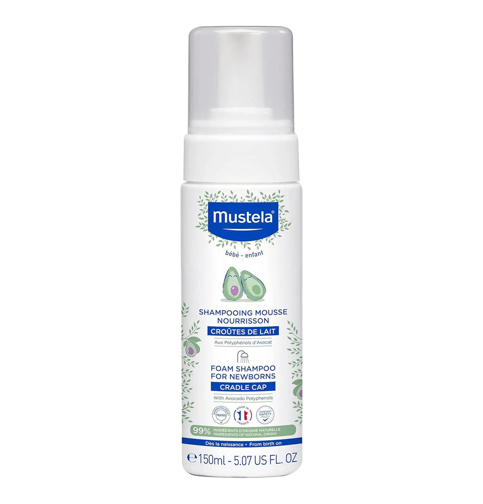 Mustela Foam Shampoo for Newborn 150ml - MamaApp Qatar