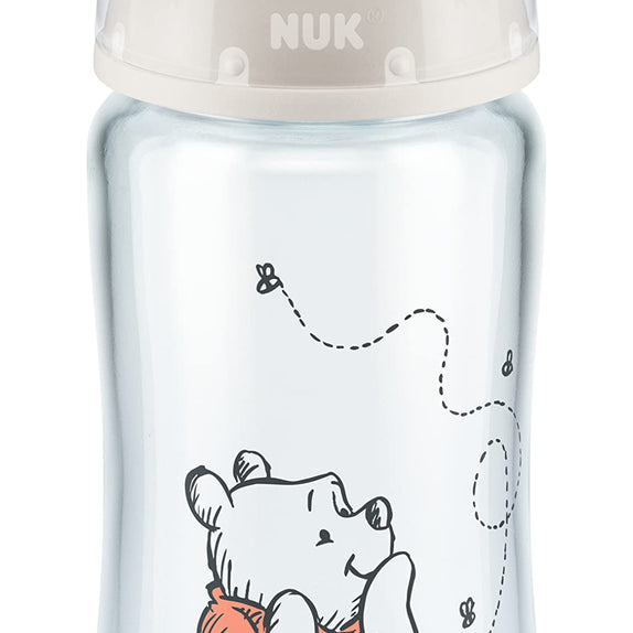 NUK First Choice+ Anti-Colic Baby Bottle – Winnie the Pooh, 300ml
