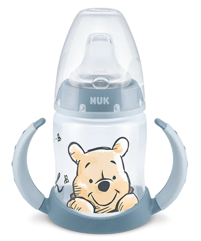 NUK First Choice+ Disney Learner Bottle 150ml – Grey (6–18 Months)