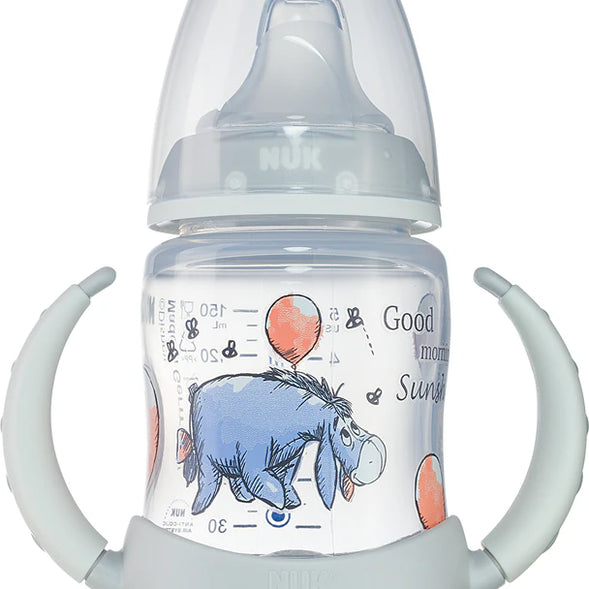 NUK First Choice+ Disney Learner Bottle 150ml – Grey (6–18 Months)