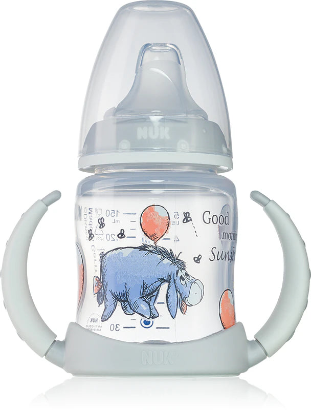 NUK First Choice+ Disney Learner Bottle 150ml – Grey (6–18 Months)