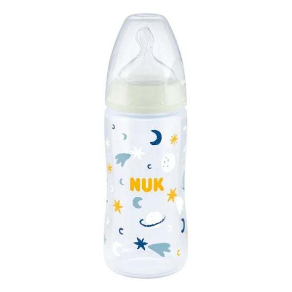 NUK First Choice+ Night Baby Bottle with Temperature Control – 300ml
