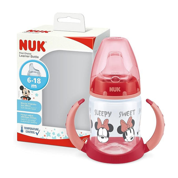 NUK Learner Bottle PP 150ML – Mickey Red - MamaApp