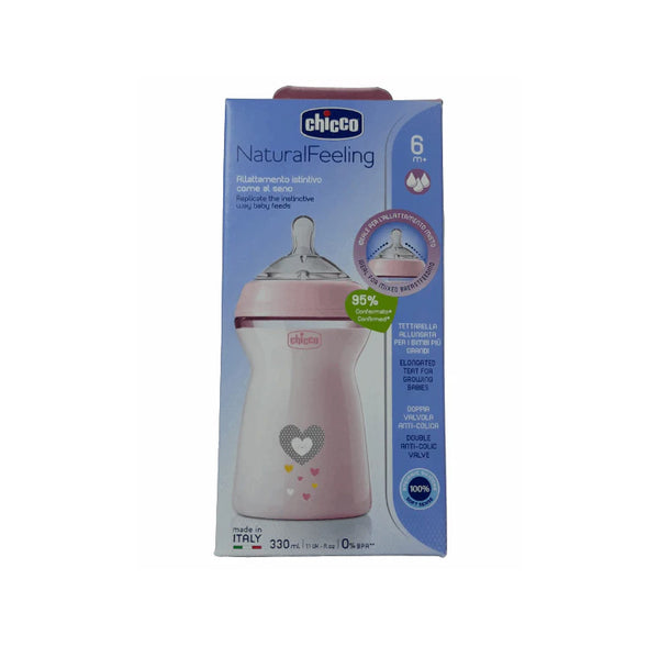 Chicco Natural Feeling Bottle 6+ Months 330 ml