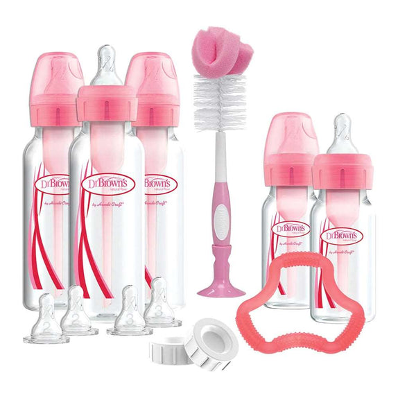 Dr. Brown's Natural Flow PP Plastic Options Plus Narrow Bottle Gift Set - MamaApp