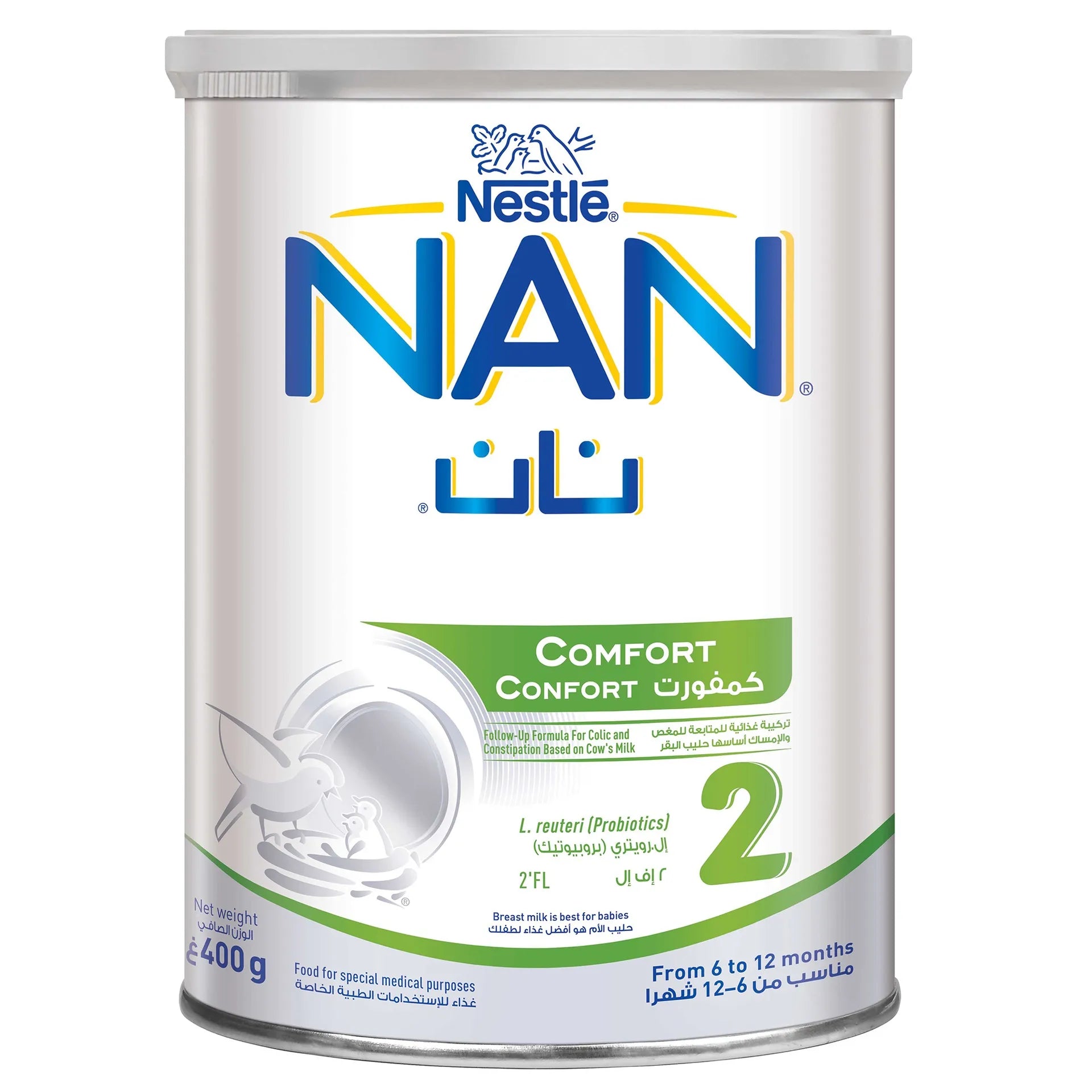 Nestle nan comfort 2 follow up formula from 6 to 12 months 400 g