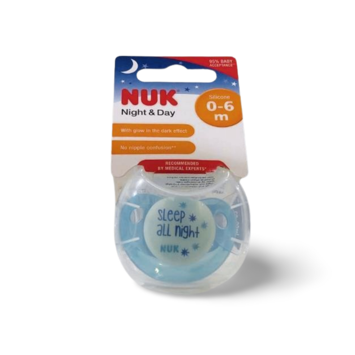Nuk Pacifier Silicone Size 1 Night & Day - MamaApp