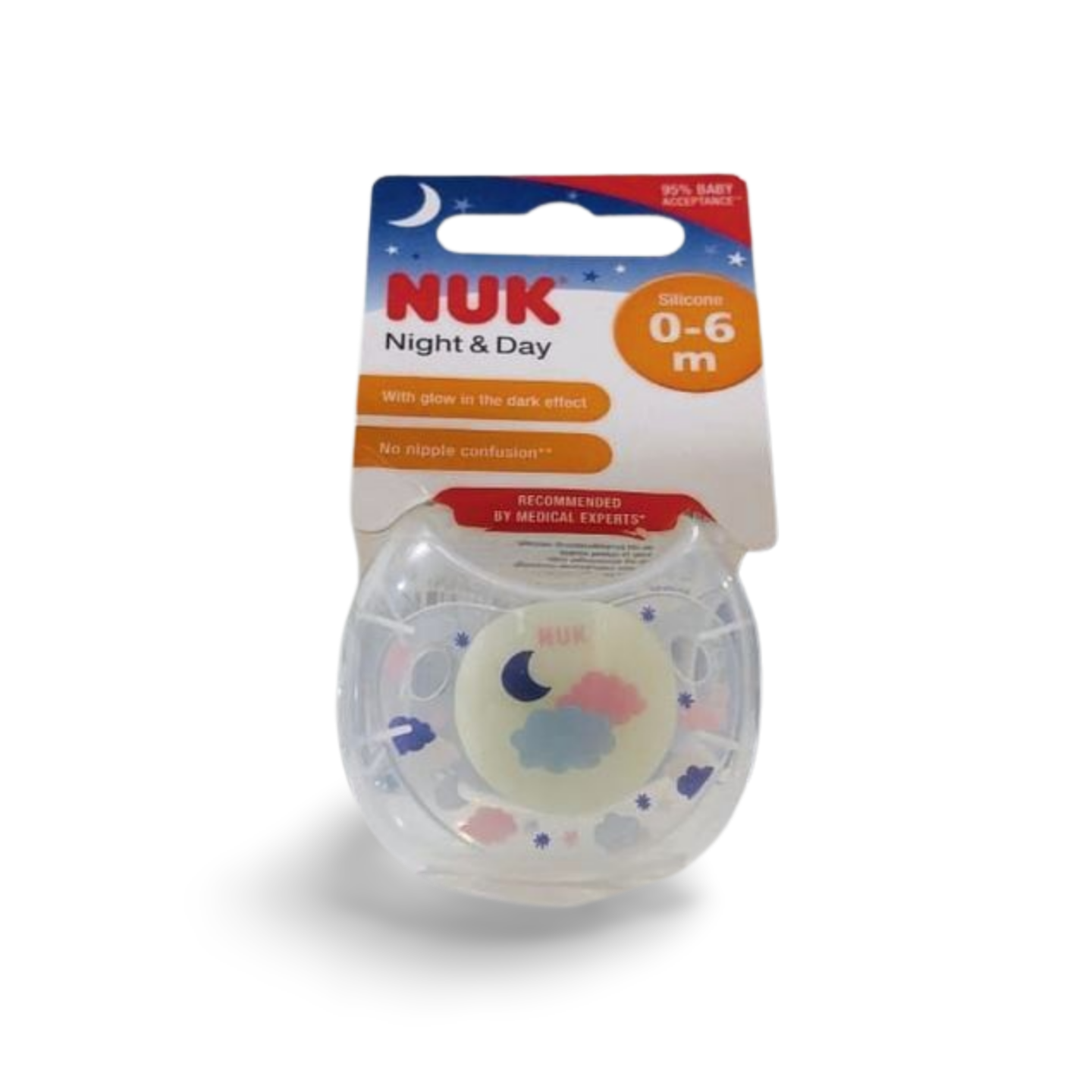 Nuk Pacifier Silicone Size 1 Night & Day