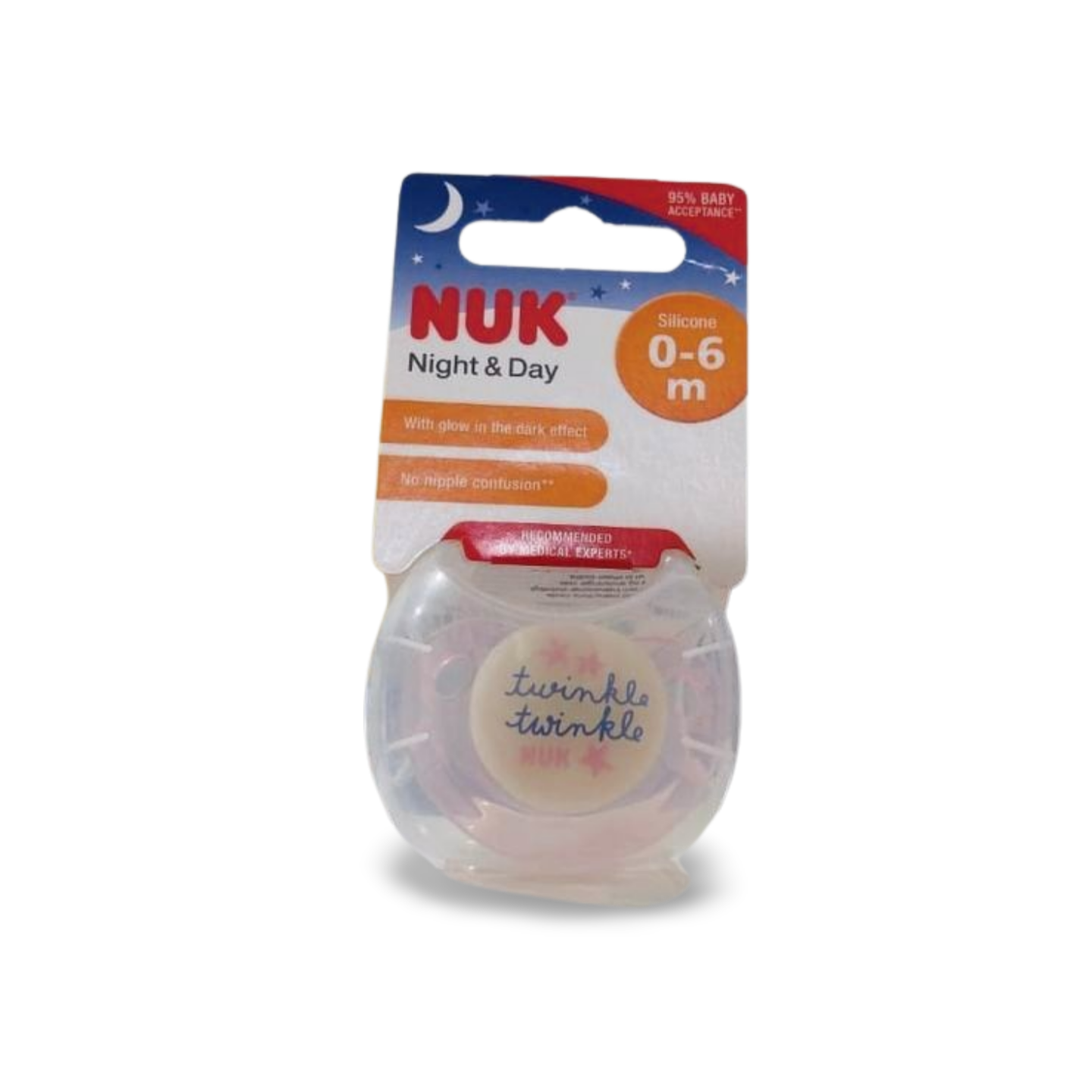 Nuk Pacifier Silicone Size 1 Night & Day
