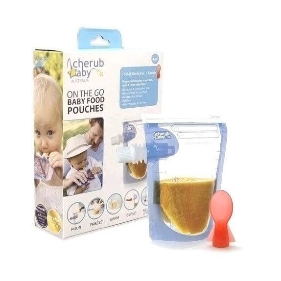 Cherub Baby On The Go Baby Food Pouches - MamaApp
