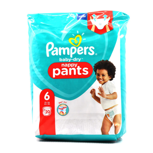Pampers Baby Dry Nappy Pants Size 6 (20's)