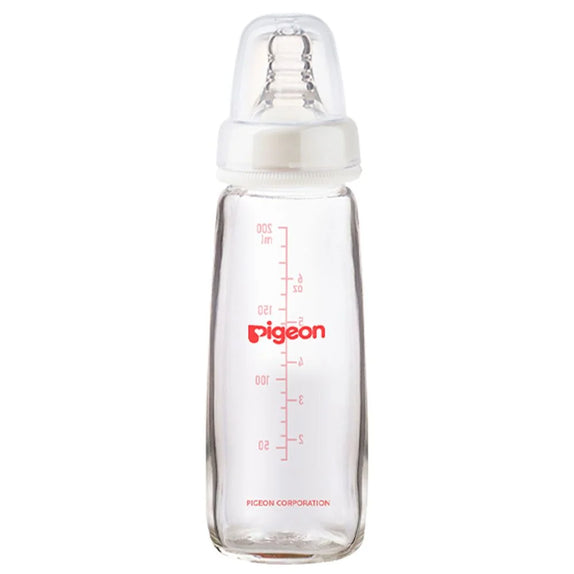 Pigeon Glass Nurser K-6 200ml Clear - MamaApp