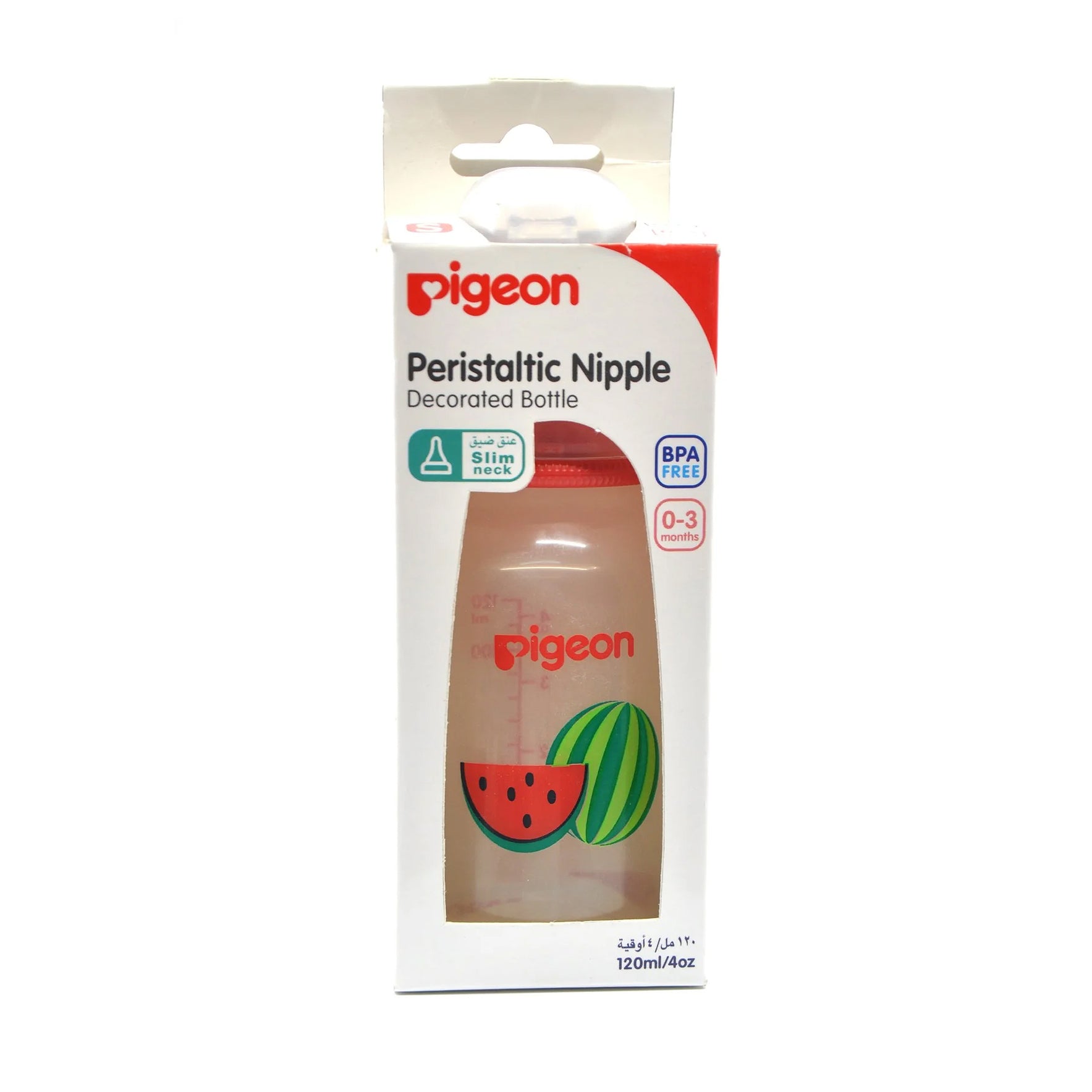 MamaApp Pigeon Peristaltic Nipple Decorated Bottle