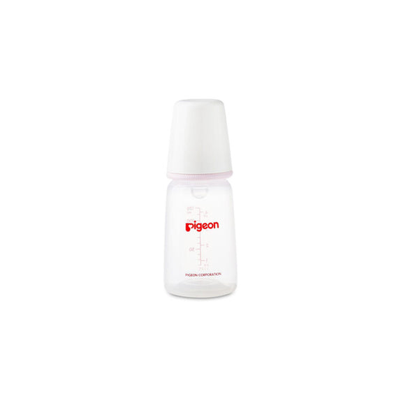 Pigeon Plastic Feeding Bottle – White - MamaApp