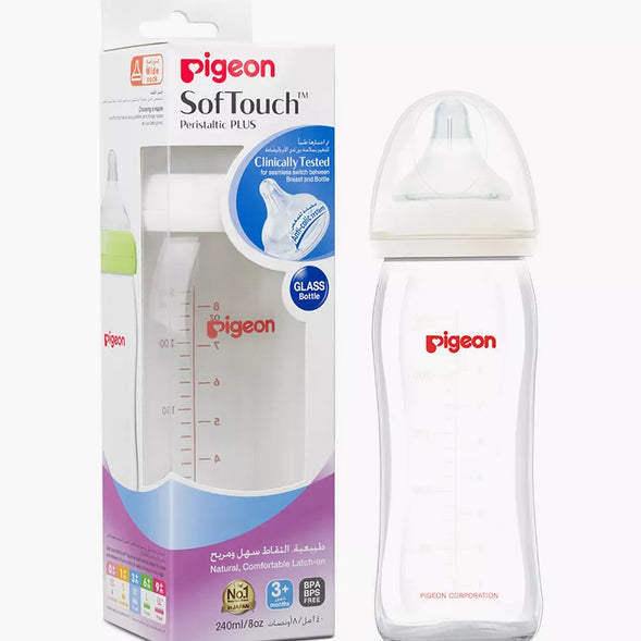 Pigeon Softouch Glass Bottle