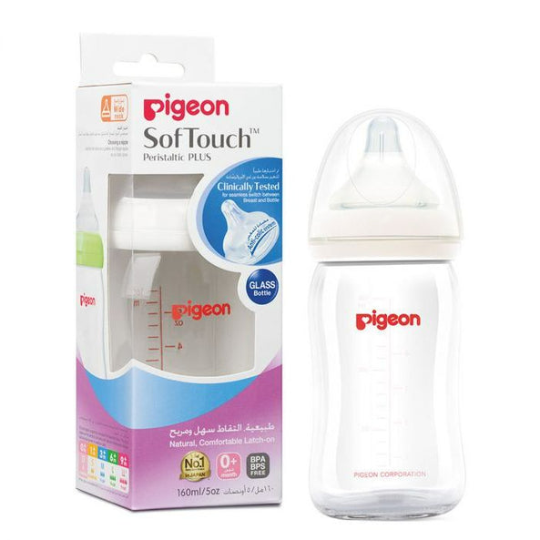 MamaApp Pigeon Softouch Glass Bottle