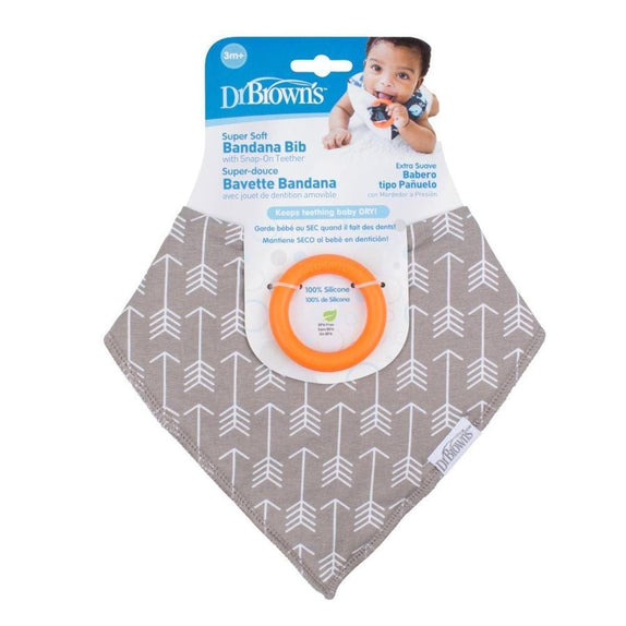 Dr. Brown's Bandana Bib with Teether - MamaApp