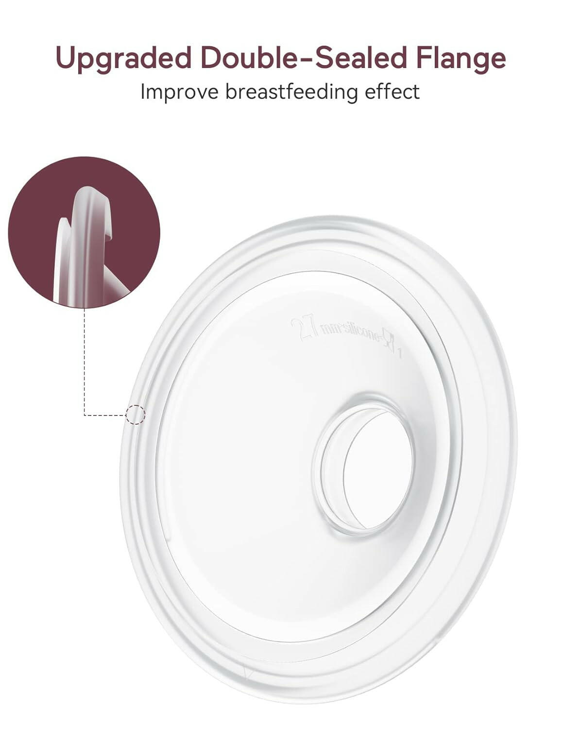 Momcozy Double Layer Flange for S12 Pro Wearable Pump 24 mm