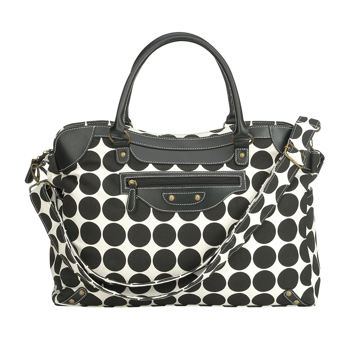 Ryco Sienna Nursery Bag - Black Polka - MamaApp