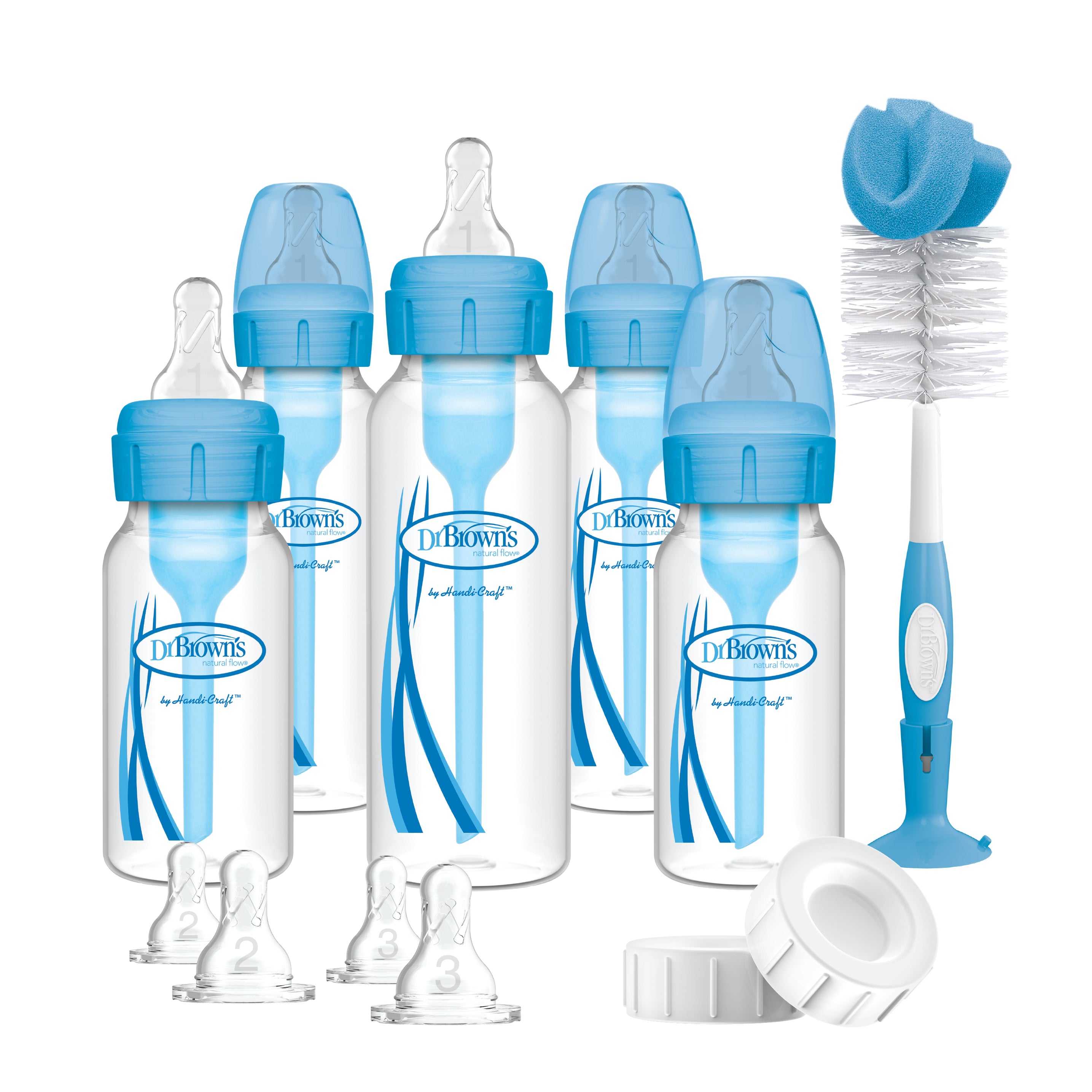 Dr. Brown's Natural Flow PP Plastic Options Plus Narrow Bottle Gift Set - MamaApp