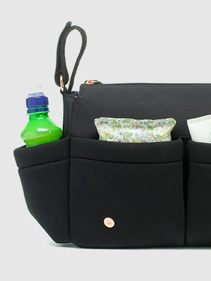Storksak Stroller Organiser Luxe - Black Scuba
