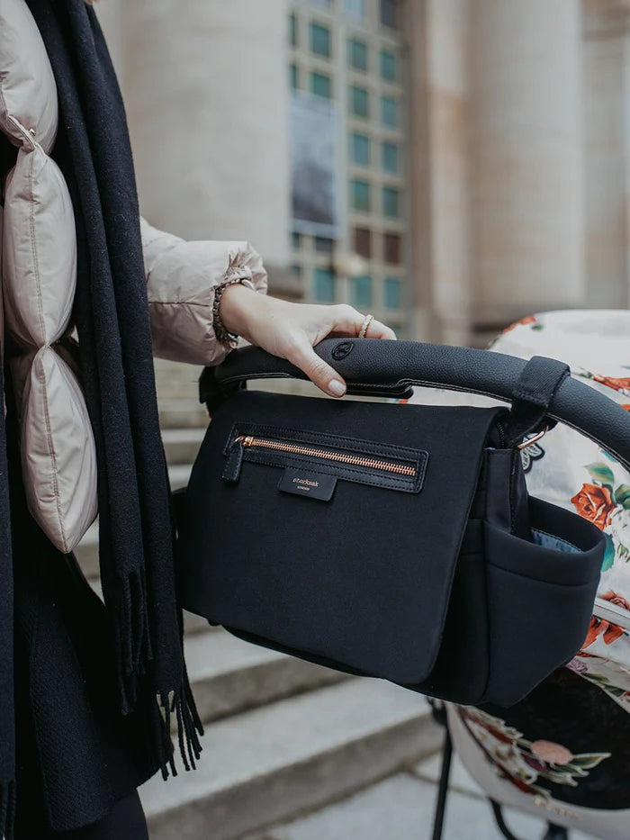 Storksak Stroller Organiser Luxe - Black Scuba