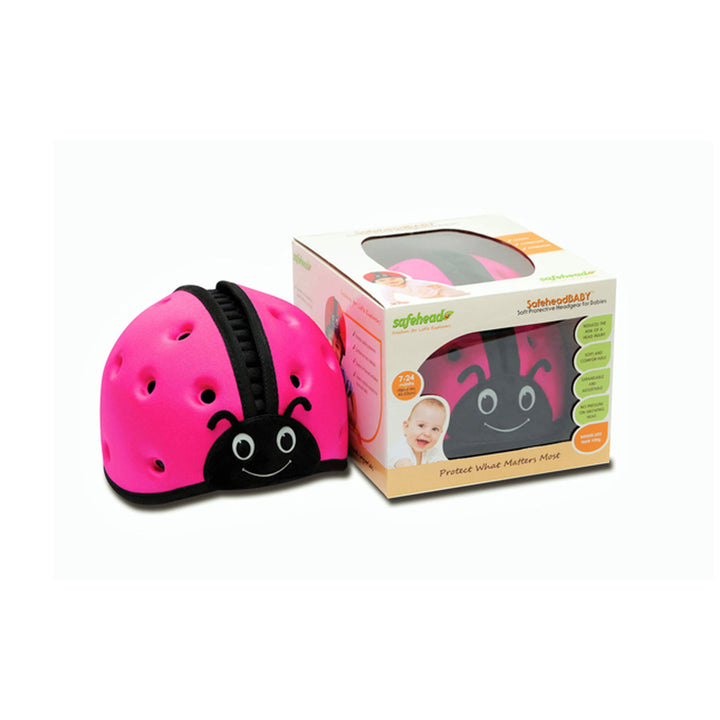 Safehead Baby Headgear Ladybird-Pink
