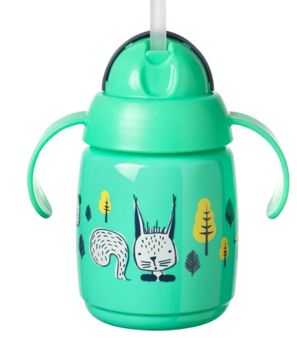 Tommee Tippee Babies Superstar Sippee Training Cup Sippy Straw Bottle, 300ml 6m+