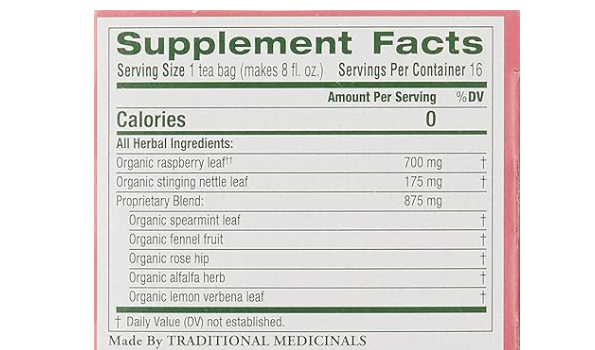 Traditional Medicinals Organic Pregnancy Tea – Raspberry Leaf Tea Bags