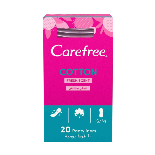 Carefree Cotton Single Wrapped Fresh Scent Pantyliners