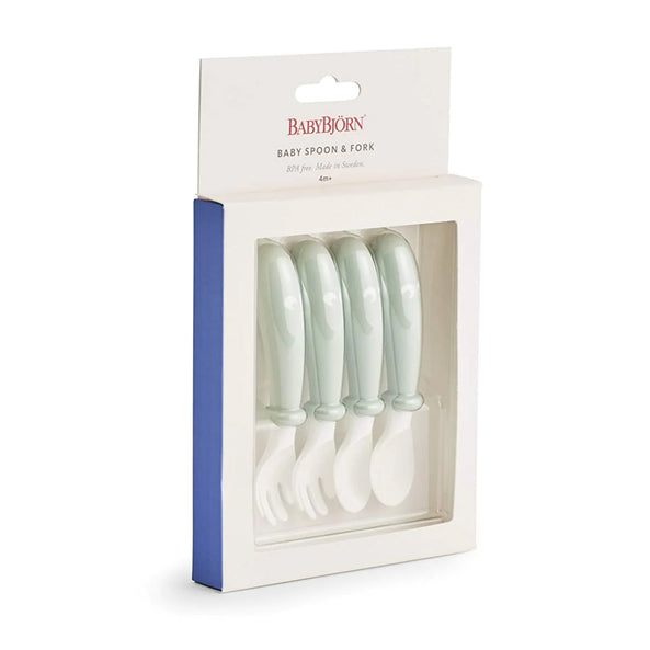 BabyBjorn Baby Spoon & Fork (4 Pcs)