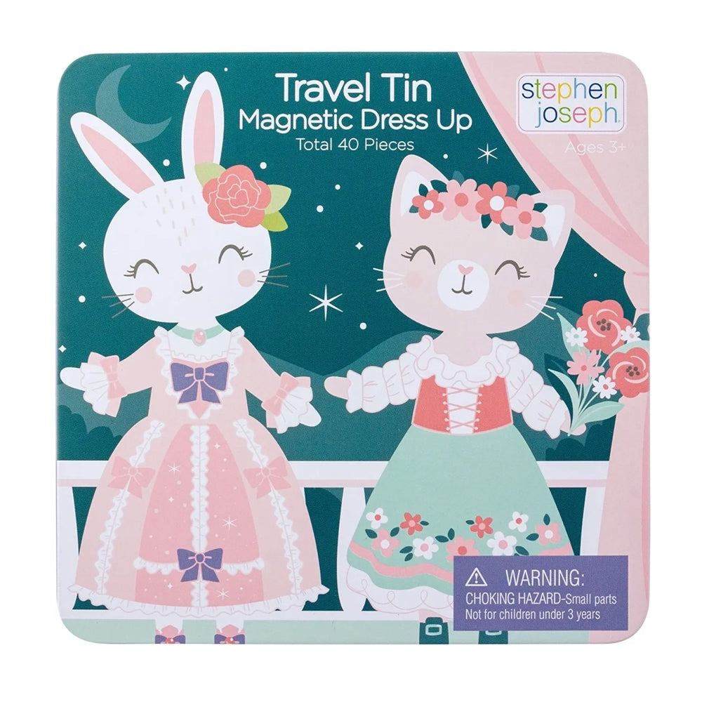 Stephen  Joseph Travel Tin Magnetic Dress up Doll