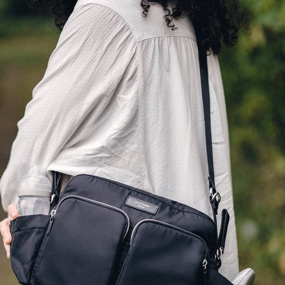 Storksak Eco Stroller Diaper Bag  - Black - MamaApp