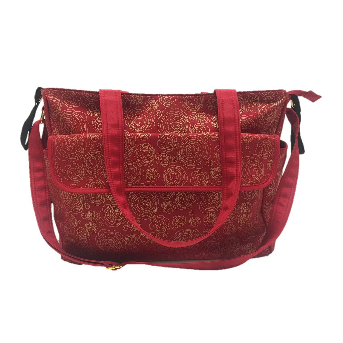 Summer Infant Messenger Changing Bag Red/Gold Swirl - MamaApp