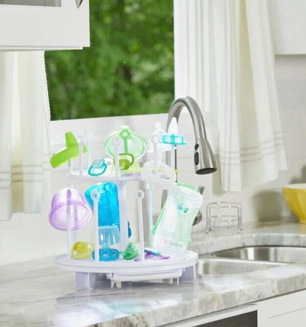 The First Years Spinning Drying Rack & Organizer - MamaApp