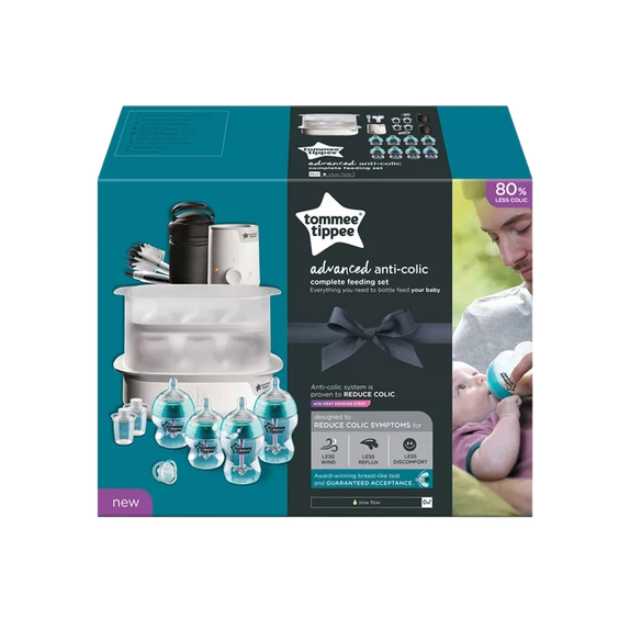 Tommee Tippee Advanced Anti-Colic Complete Feeding Set - Blue - MamaApp Qatar