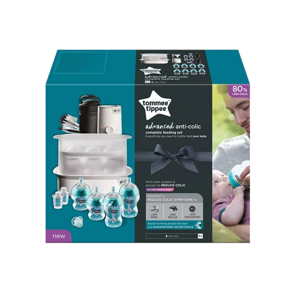 Tommee Tippee Advanced Anti-Colic Complete Feeding Set - Blue - MamaApp Qatar