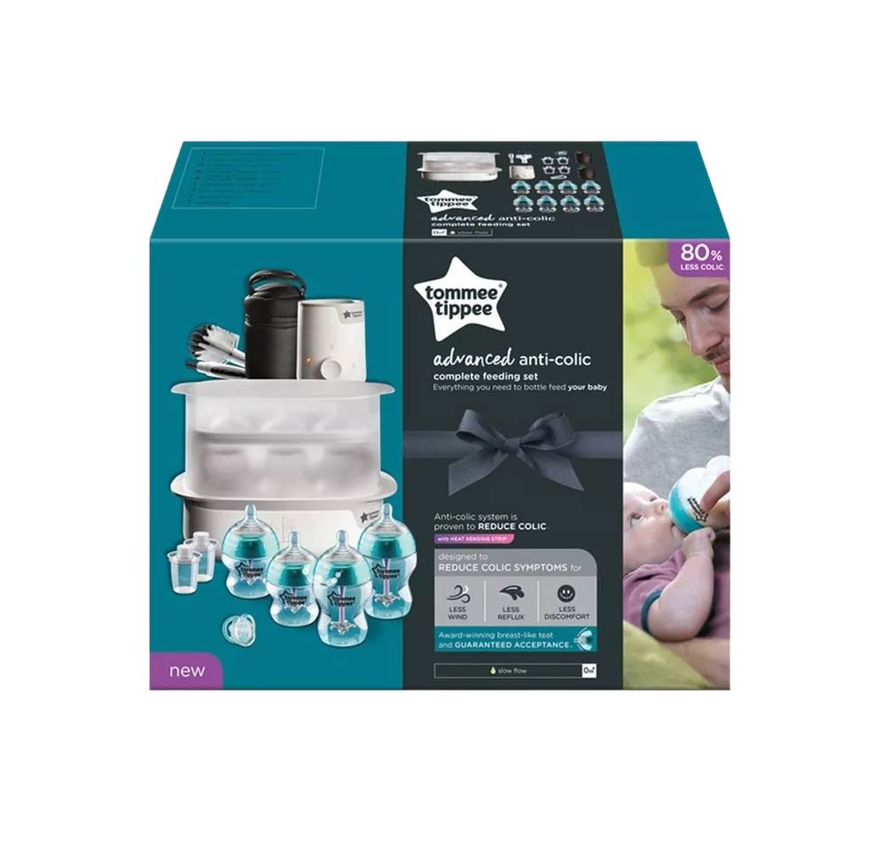 Tommee Tippee Advanced Anti-Colic Complete Feeding Set - Blue - MamaApp Qatar