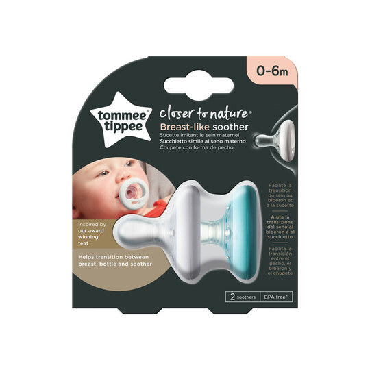 Tommee Tippee Closer To Nature Breast Like Soother, Pack of 2 (6-18 MONTHS)