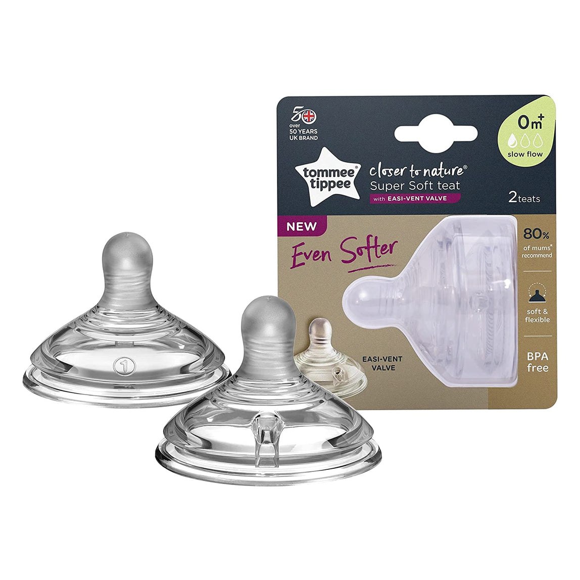 Tommee Tippee Closer To Nature Teats 2 Packs - MamaApp