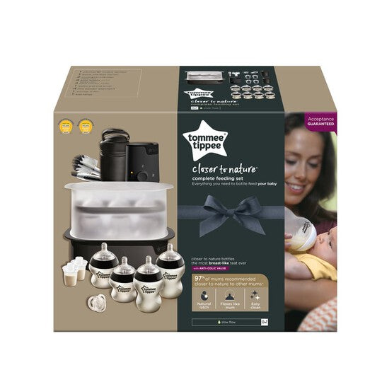 Tommee Tippee Closer to Nature Complete Feeding Kit - Black