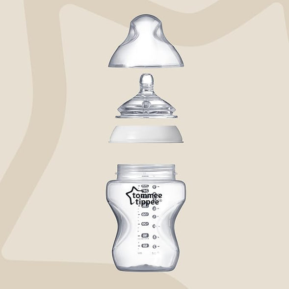 تومي تيبي زجاجات حليب بتصميم مميز من كلوزر تو ناتشر 2*340 مل