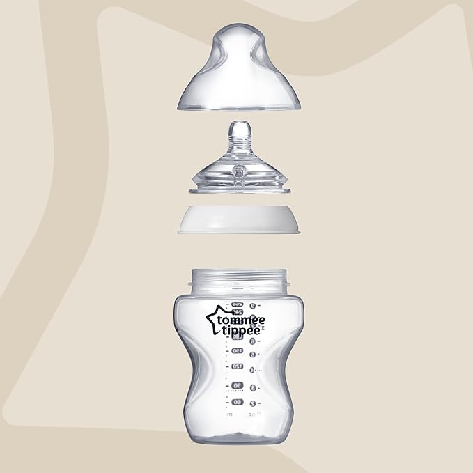 تومي تيبي زجاجات حليب بتصميم مميز من كلوزر تو ناتشر 2*340 مل