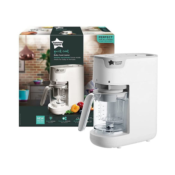 Tommee Tippee Quick Cook Baby Food Steamer Blender - white - MamaApp