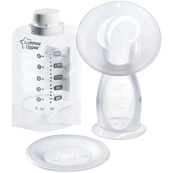 Tommee Tippee Silicone Manual Breast Pump – 3-in-1